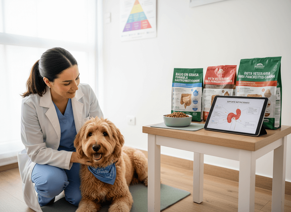 Firefly_Gemini Flash_soporte nutricional en pancreatitis canina, veterinario 974036 (1)